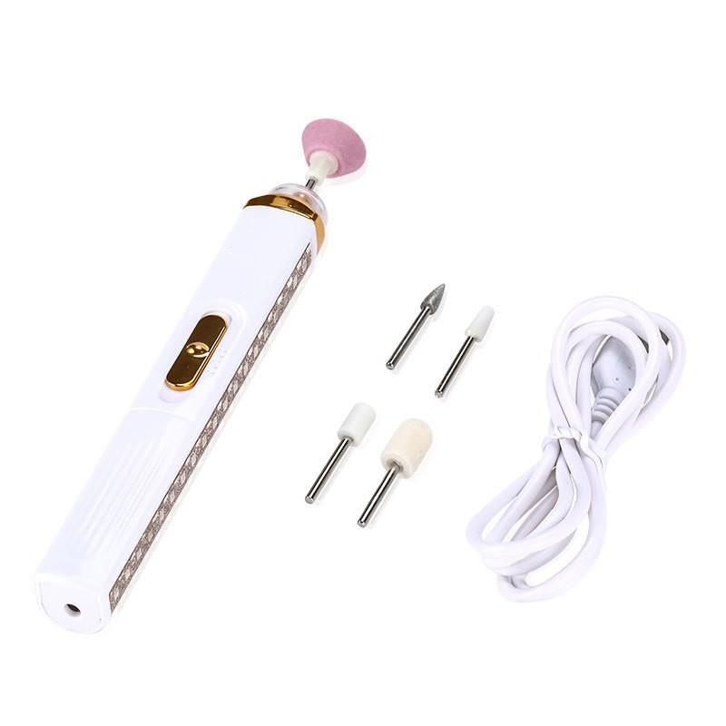 Mini lucidatrice elettrica, tagliaunghie, ricaricabile tramite USB, set per la levigatura delle unghie_voghion.com