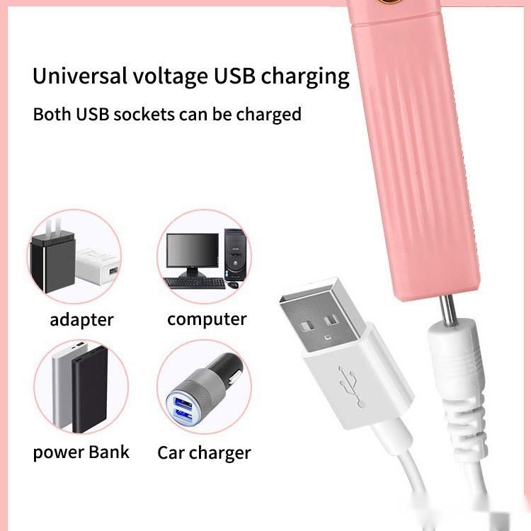 Mini lucidatrice elettrica, tagliaunghie, ricaricabile tramite USB, set per la levigatura delle unghie_voghion.com