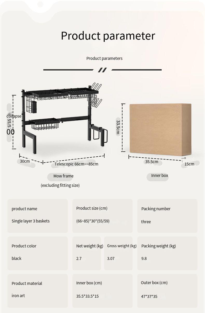 Küche Lagerung Arbeitsplatte Platte Organizer Abtropfen Über Waschbecken Schüssel Geschirr Rack Einziehbare_voghion.com