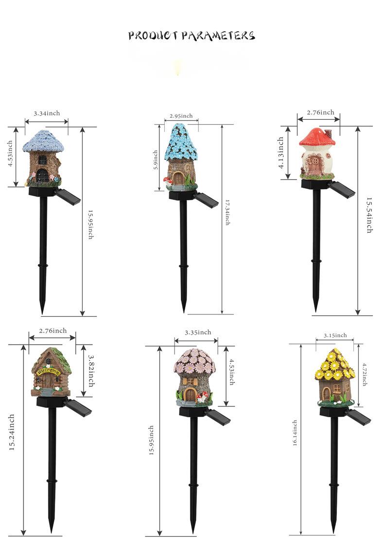 Solarbetriebene Gartenleuchte aus Kunstharz für Terrasse, Garten, Außenbereich, wasserdicht, für stimmungsvolle Gartengestaltung, Rasen, Haus, mit Erdungsstecker_voghion.com