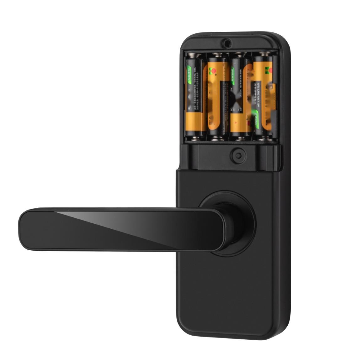 810 Bestseller: Einhand-Türschloss für den Innenbereich mit Tuya-App-Steuerung, Fingerabdruck-Passwortkarte und intelligentem Türschloss *_voghion.com