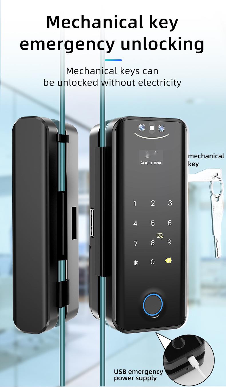 Hot Sale G11MAX Fingerprint Password Card Cat Eye Door Opening Lock *_voghion.com