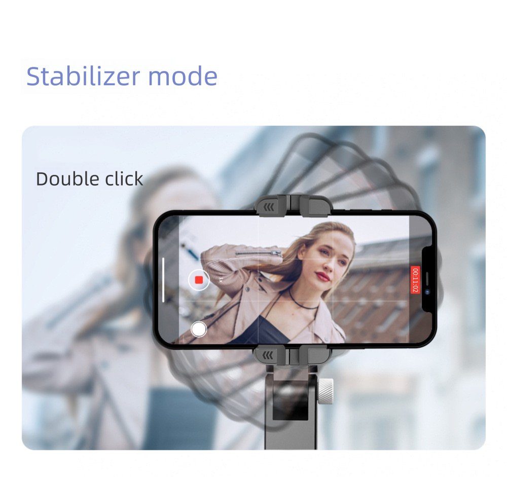 Stabilizzatore cardanico per telefono cellulare Tuoqi Q18 Selfie Stick Bluetooth Anti-Shake Follow-Up Shooting Stand Estensibile Live_voghion.com