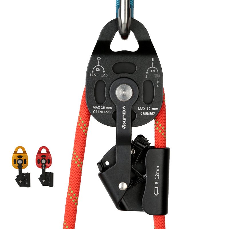 Device Heavy Object Upward Lifting Ascender Pulley Lifter Tow Underground Rescue Protector_voghion.com