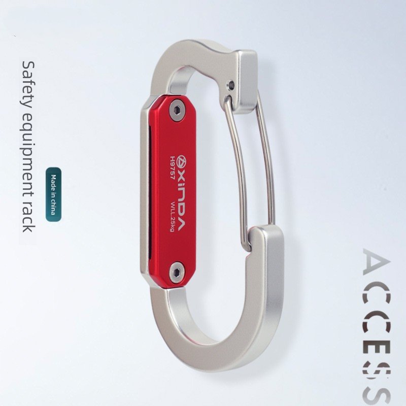 Metal Climbing Safety Belt Quickdraw Tool Rack High-altitude Work Rescue Mounting Equipment_voghion.com