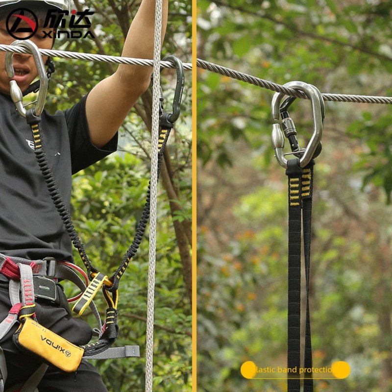 Scala volante per esterni, sacco elastico con coda di mucca, corda di protezione per arrampicata su roccia, cintura di sicurezza anticaduta_voghion.com
