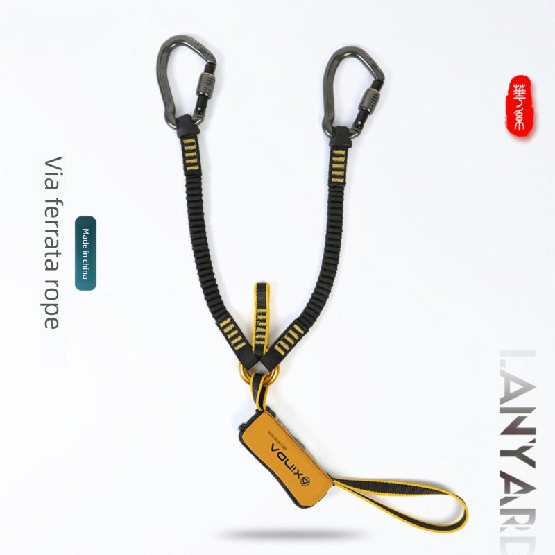 Scala volante per esterni, sacco elastico con coda di mucca, corda di protezione per arrampicata su roccia, cintura di sicurezza anticaduta_voghion.com