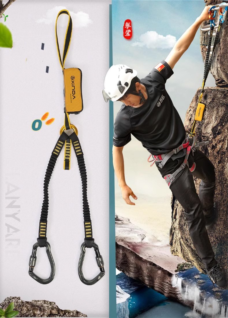 Scala volante per esterni, sacco elastico con coda di mucca, corda di protezione per arrampicata su roccia, cintura di sicurezza anticaduta_voghion.com