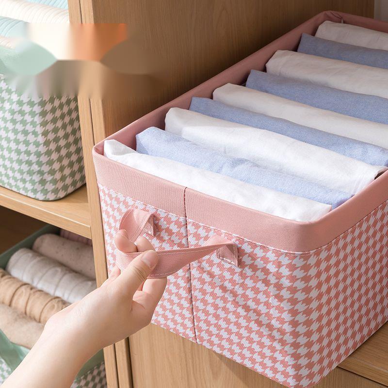 Home Wardrobe Layered Organizer Box For Clothes Pants Oxford Fabric Foldable Storage Basket Magic Tool_voghion.com