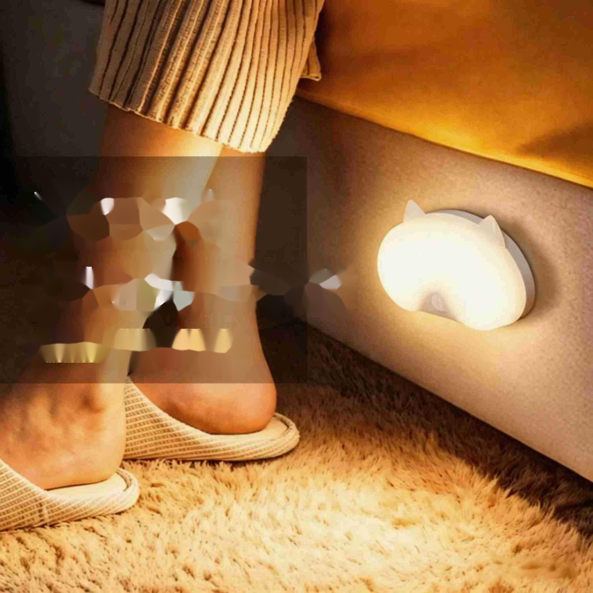 Veilleuse intelligente à détecteur de mouvement : s'allume à l'arrivée d'une personne et s'éteint à son départ. Petite veilleuse automatique._voghion.com