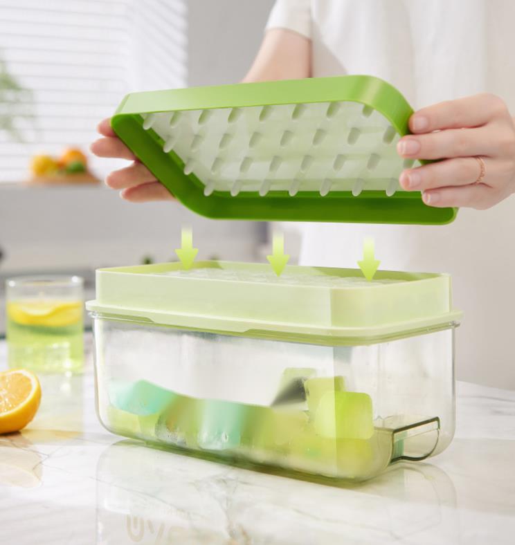 Household Commercial Magic Cube Mold Storage Box Silicone Ice Tray Quick Freezing_voghion.com